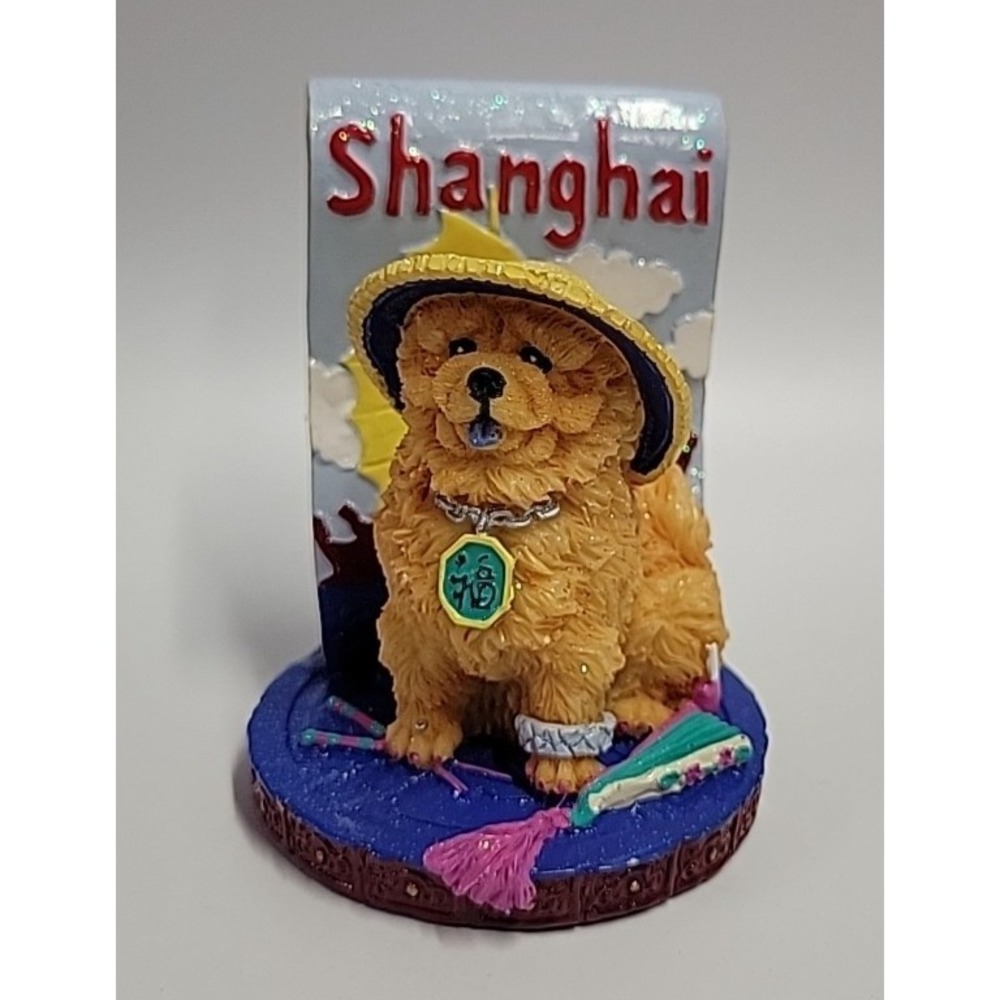 Icing by Claire's Chow Chow Shanghai Dog Resin Statue Figurine 2002‎ 3"